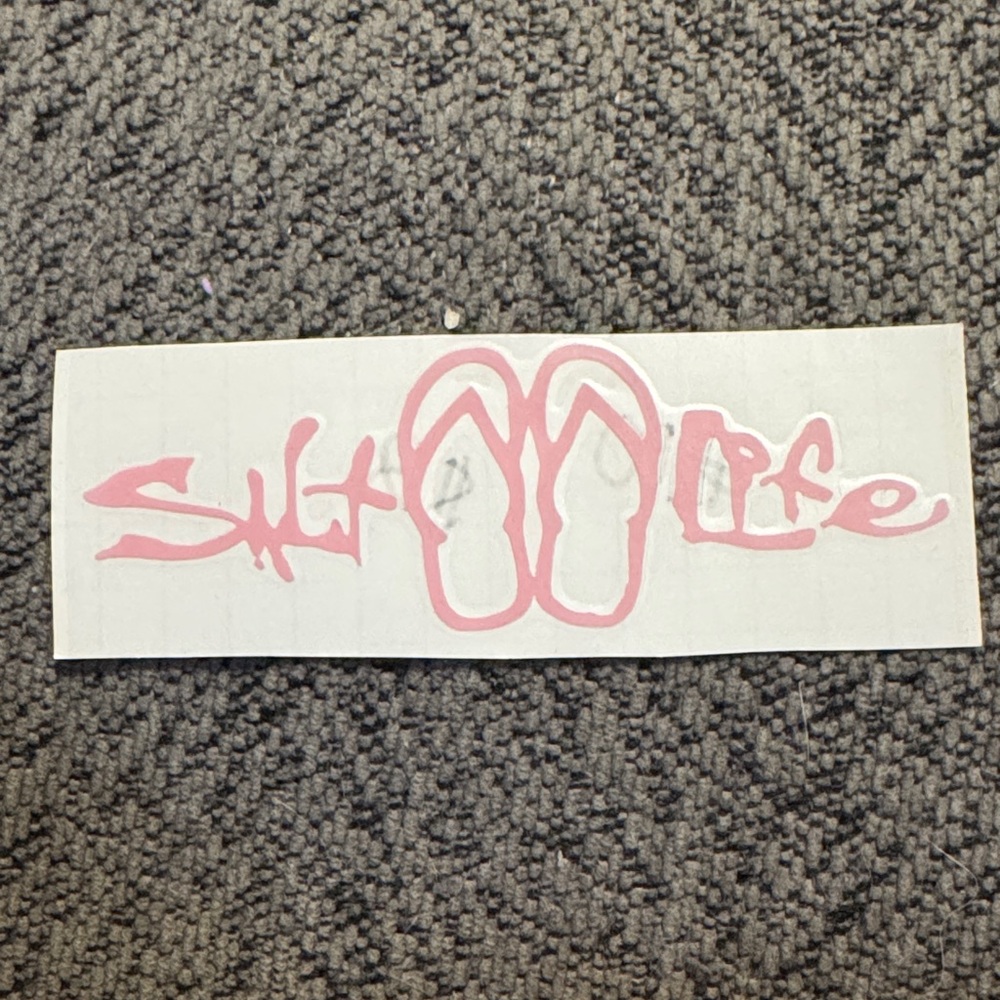 Salt Life Pink Flip Flop Decal